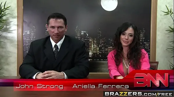Big Brazzers - Big Tits at Work - Fuck The News scene starring Ariella Ferrera, Nikki Sexx and John Str new Movies