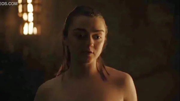 Velké Maisie Williams/Arya Stark Hot Scene-Game Of Thrones nové filmy