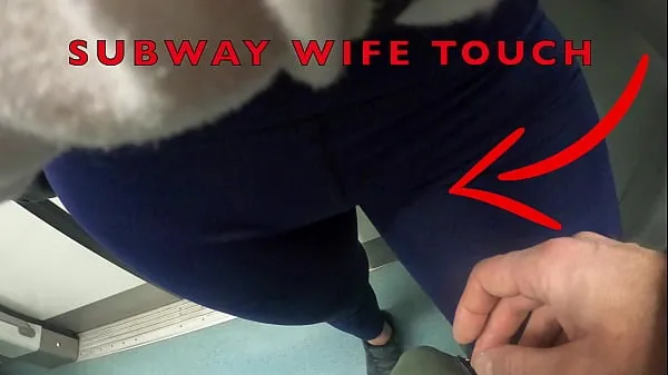 My Wife Let Older Unknown Man to Touch her Pussy Lips Over her Spandex Leggings in Subway Filem baharu besar