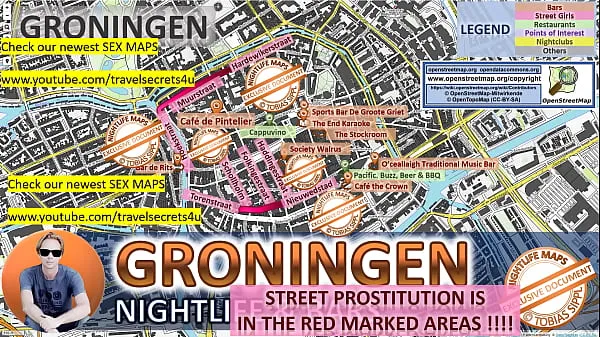 Большие Карта уличной проституции в Гронингене, Нидерланды, с указанием, где найти стримеров, фрилансеров и публичных домов. Также мы покажем вам бар, ночные клубы и квартал красных фонарей в городе новые фильмы