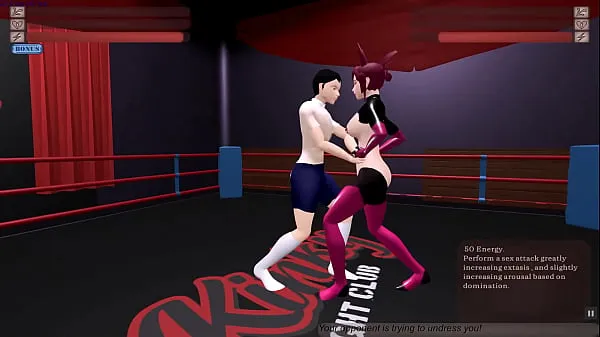 Big Kinky Fight Club [Wrestling Hentai game] Ep.1 hard pegging sex fight on the ring for a slutty bunnygirl new Movies