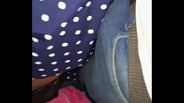 Velké Harassed in the passenger bus van by a girl, brushes her back and arm with my bulge and penis nové filmy